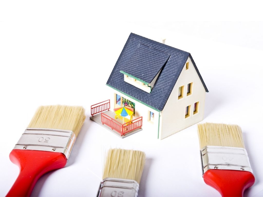 外壁塗装工事イラスト