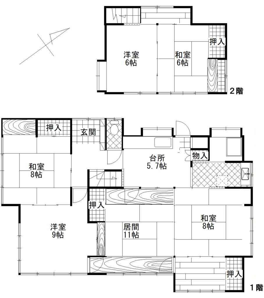 佐和中古戸建て間取り