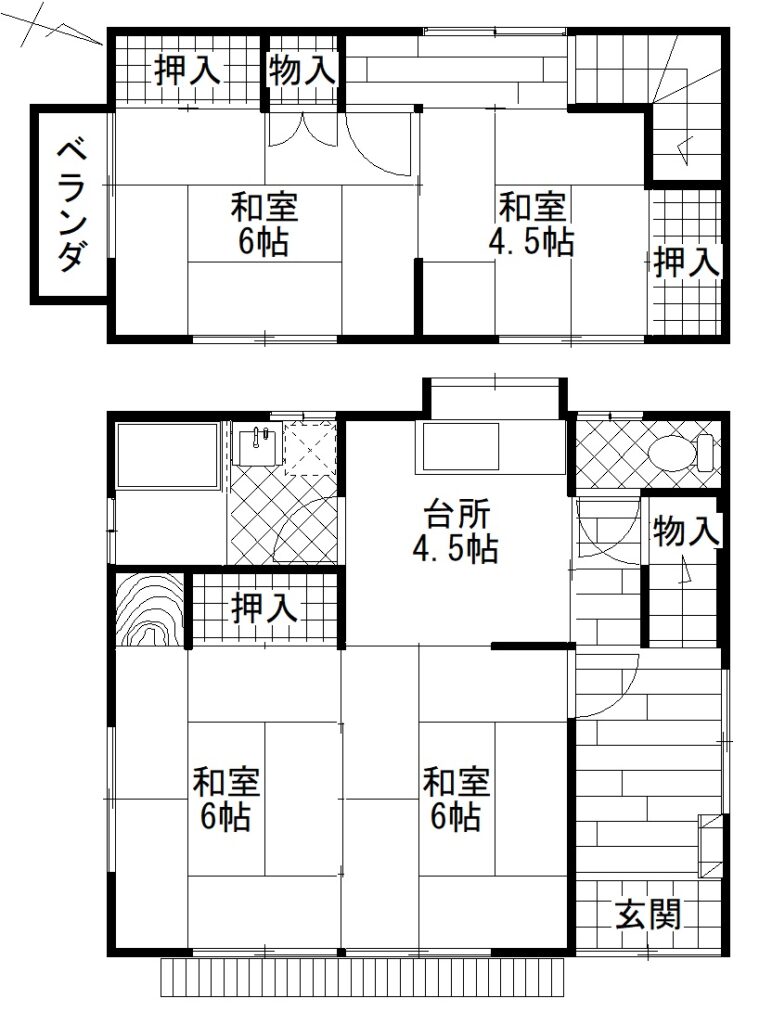 馬渡オーナーチェンジ物件間取り