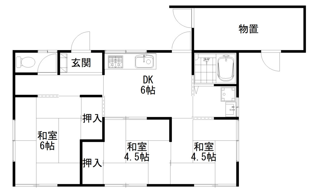 馬渡2525-209間取り